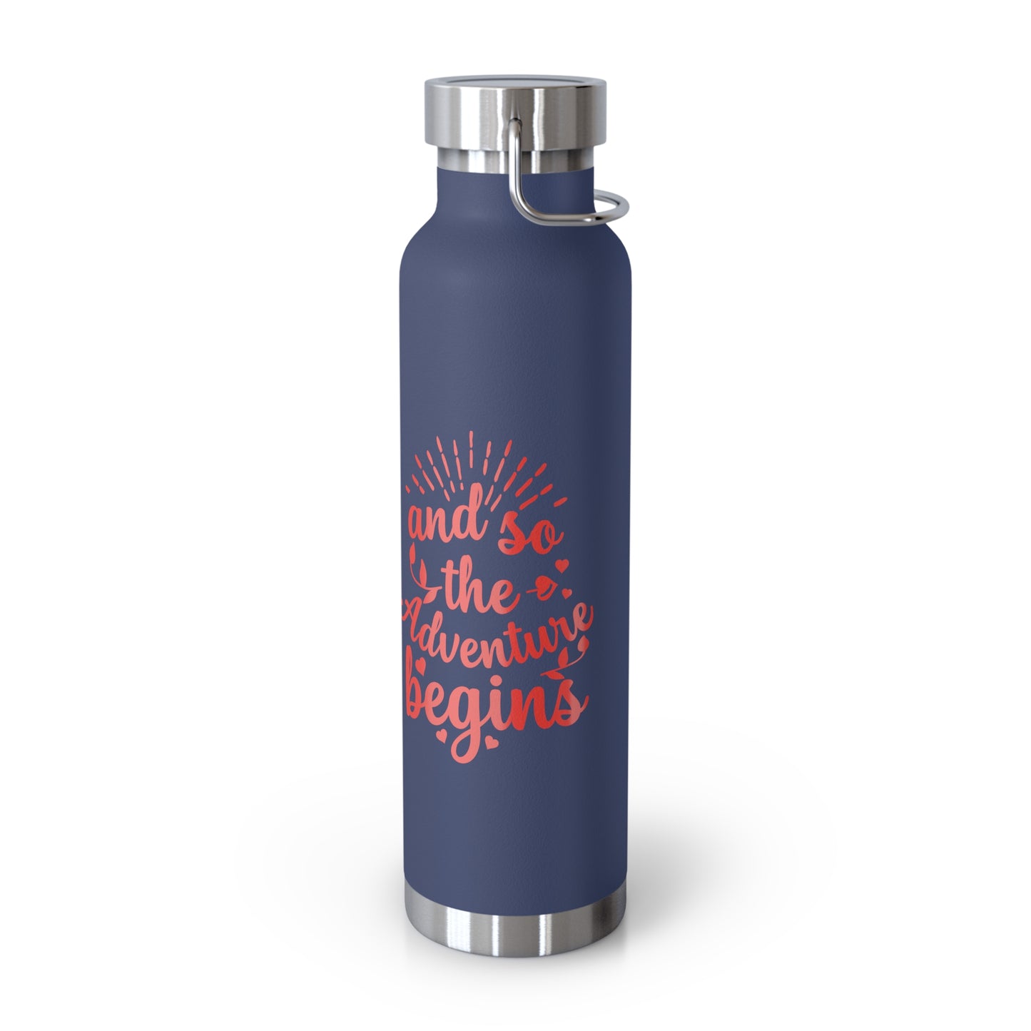'The Adventure Begins' Vacuum Insulated Water Bottle - 22oz