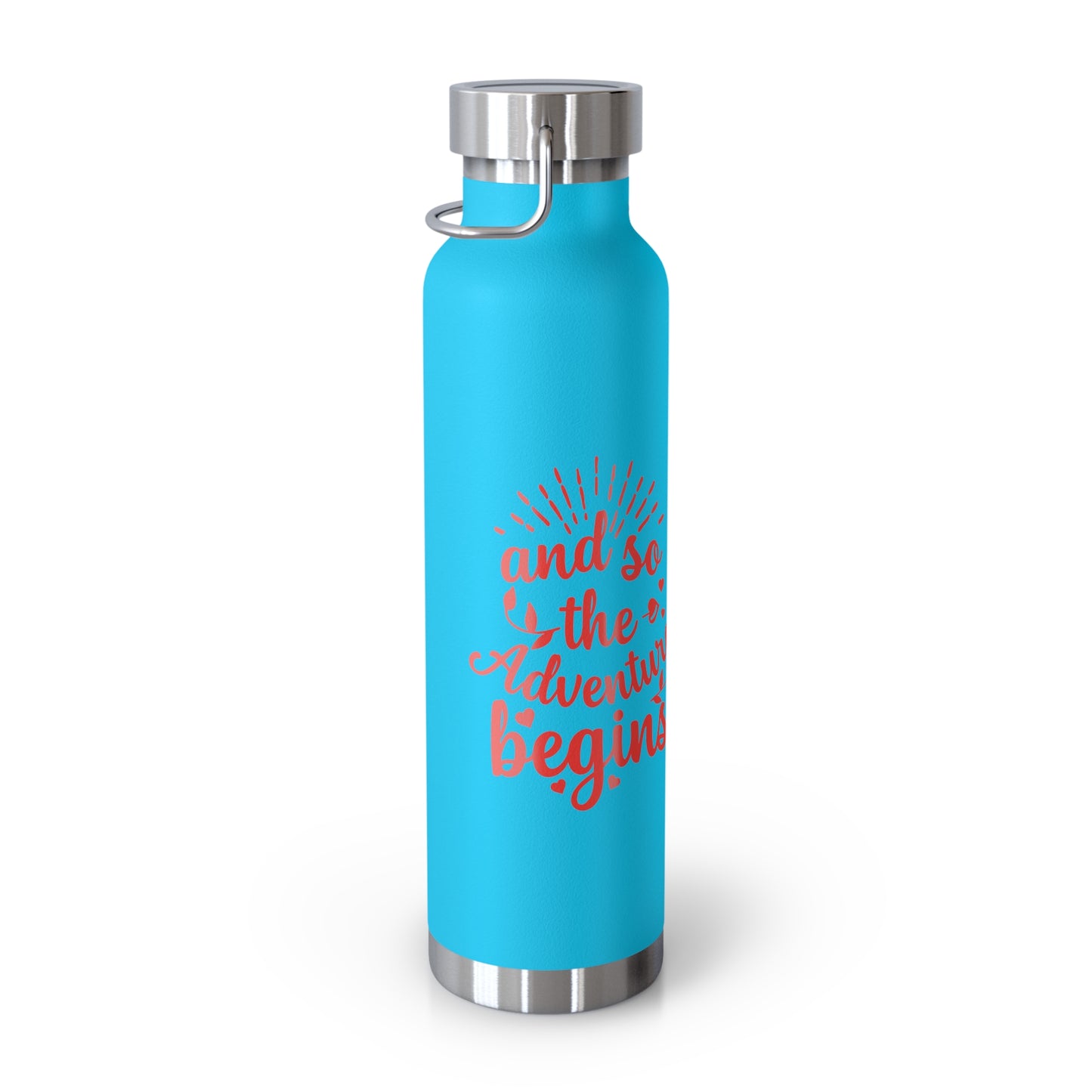'The Adventure Begins' Vacuum Insulated Water Bottle - 22oz
