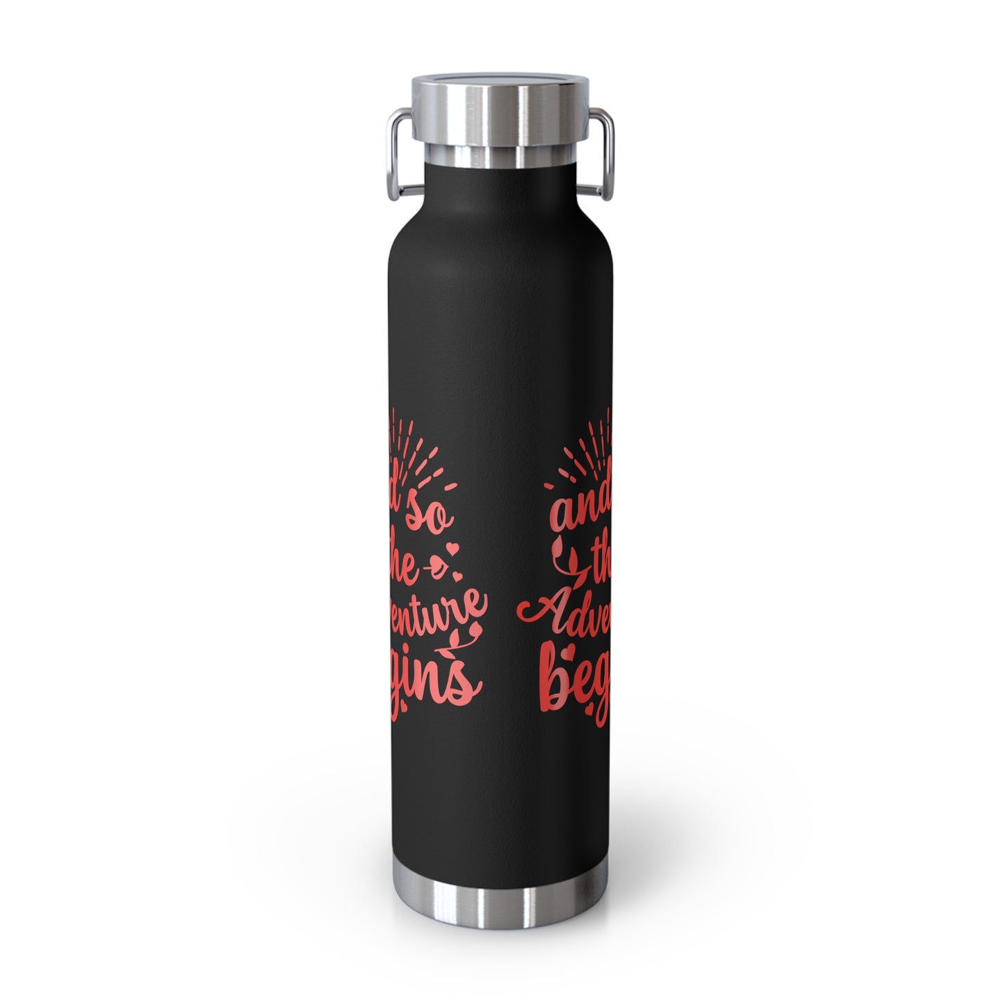 'The Adventure Begins' Vacuum Insulated Water Bottle - 22oz
