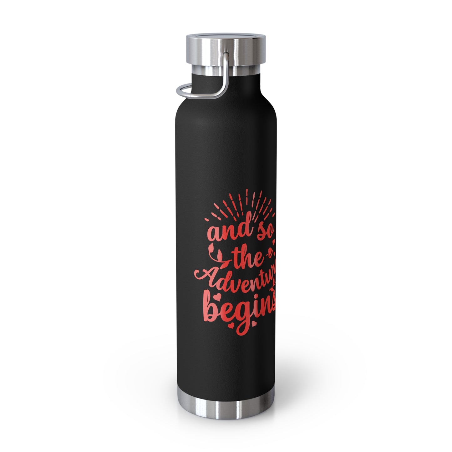 'The Adventure Begins' Vacuum Insulated Water Bottle - 22oz
