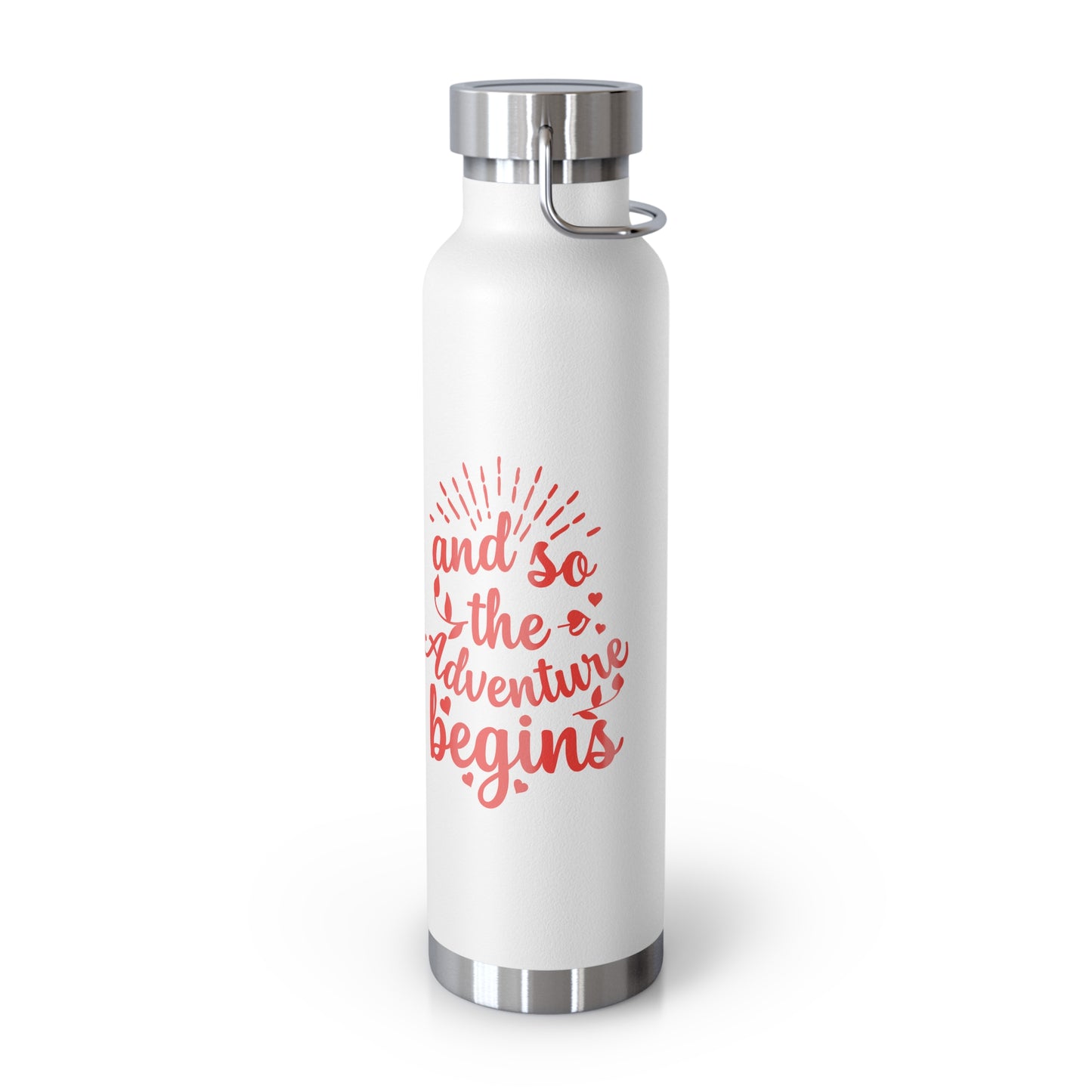 'The Adventure Begins' Vacuum Insulated Water Bottle - 22oz