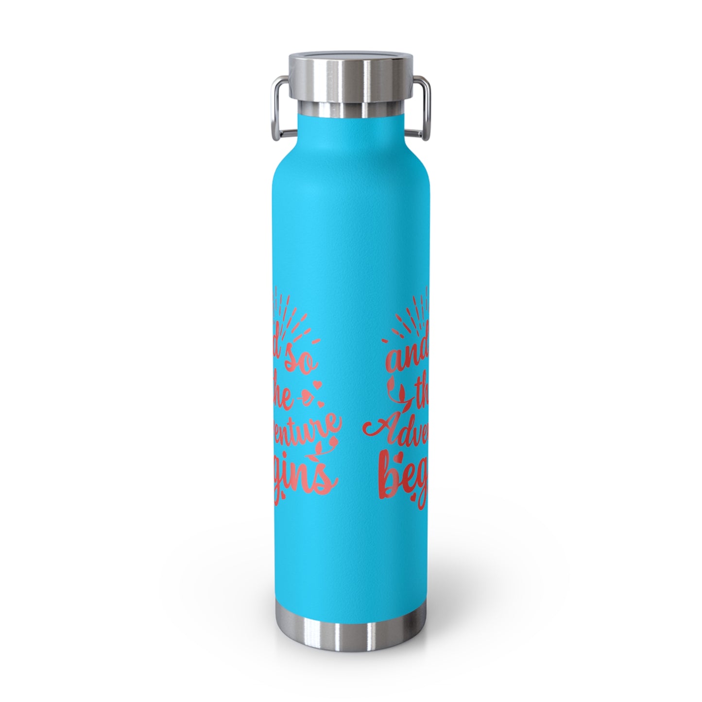 'The Adventure Begins' Vacuum Insulated Water Bottle - 22oz