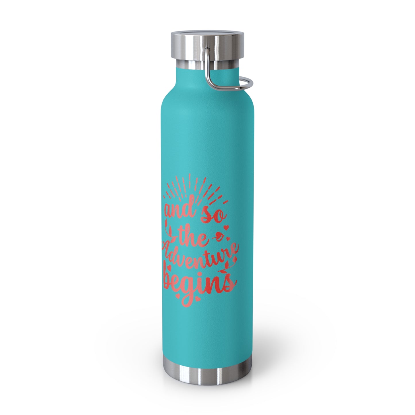 'The Adventure Begins' Vacuum Insulated Water Bottle - 22oz