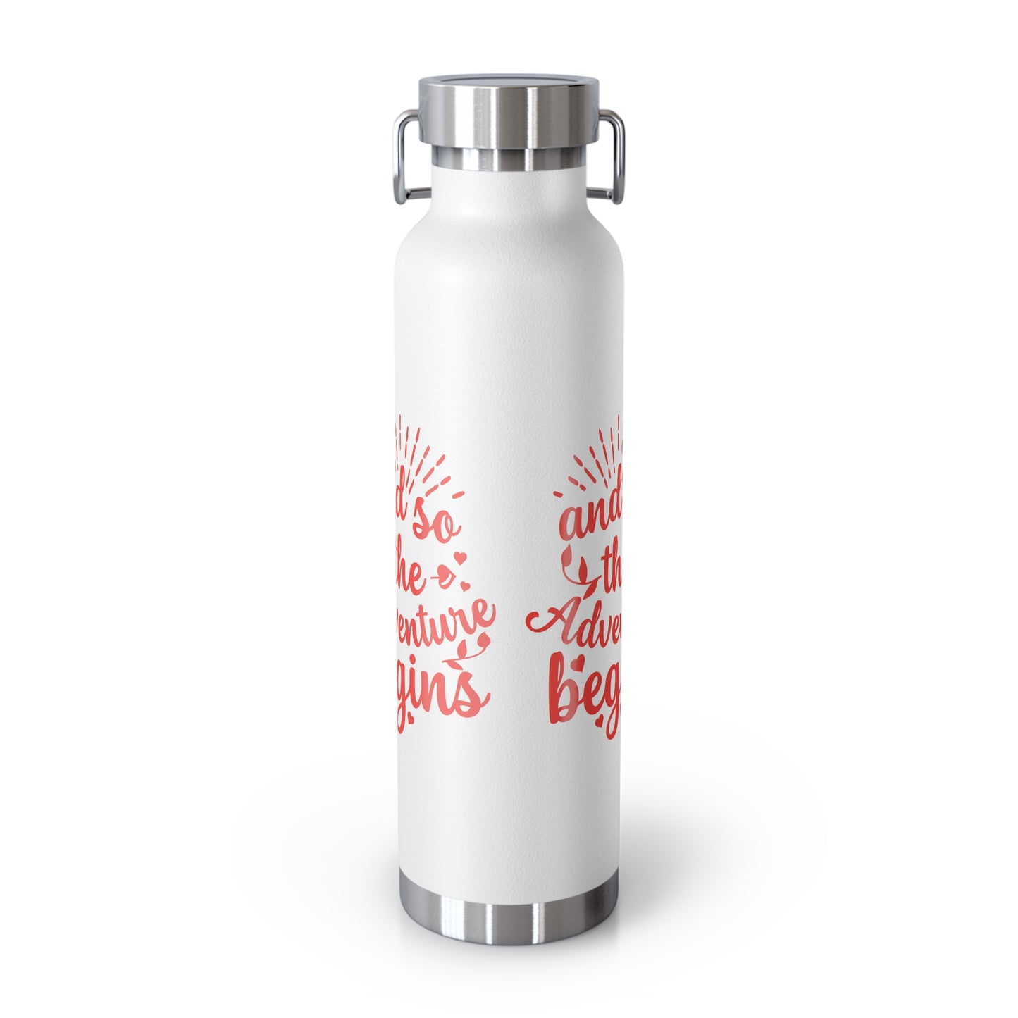 'The Adventure Begins' Vacuum Insulated Water Bottle - 22oz