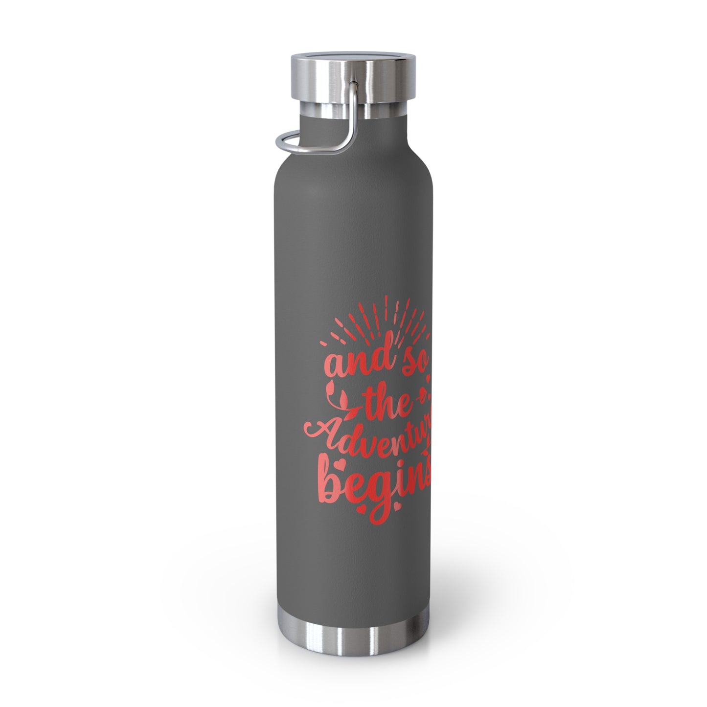 'The Adventure Begins' Vacuum Insulated Water Bottle - 22oz
