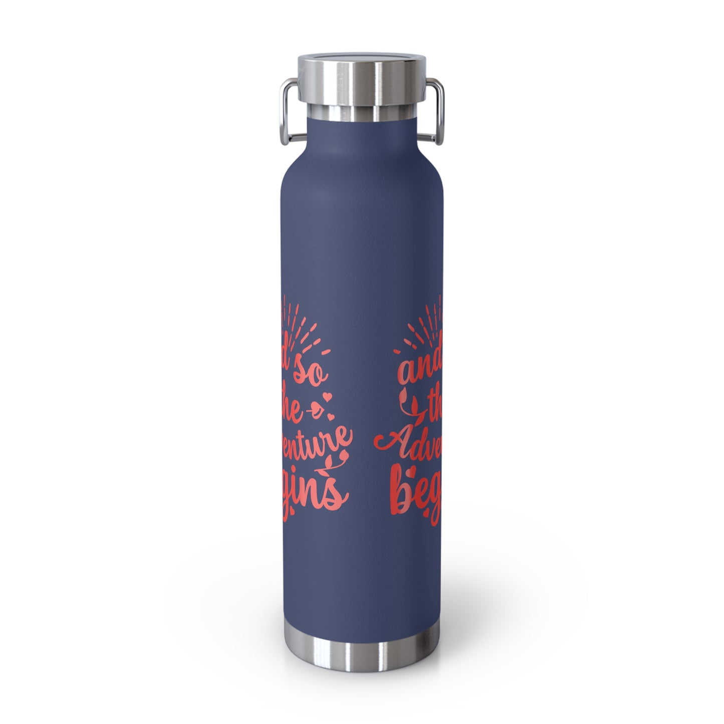 'The Adventure Begins' Vacuum Insulated Water Bottle - 22oz