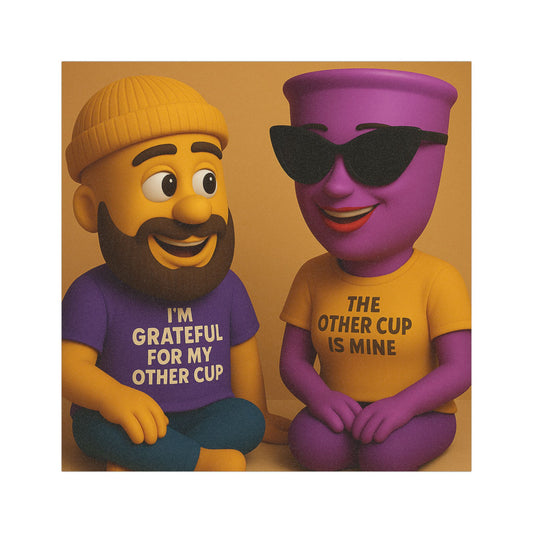 Grateful Cup Car Magnets - Cute Couple Design