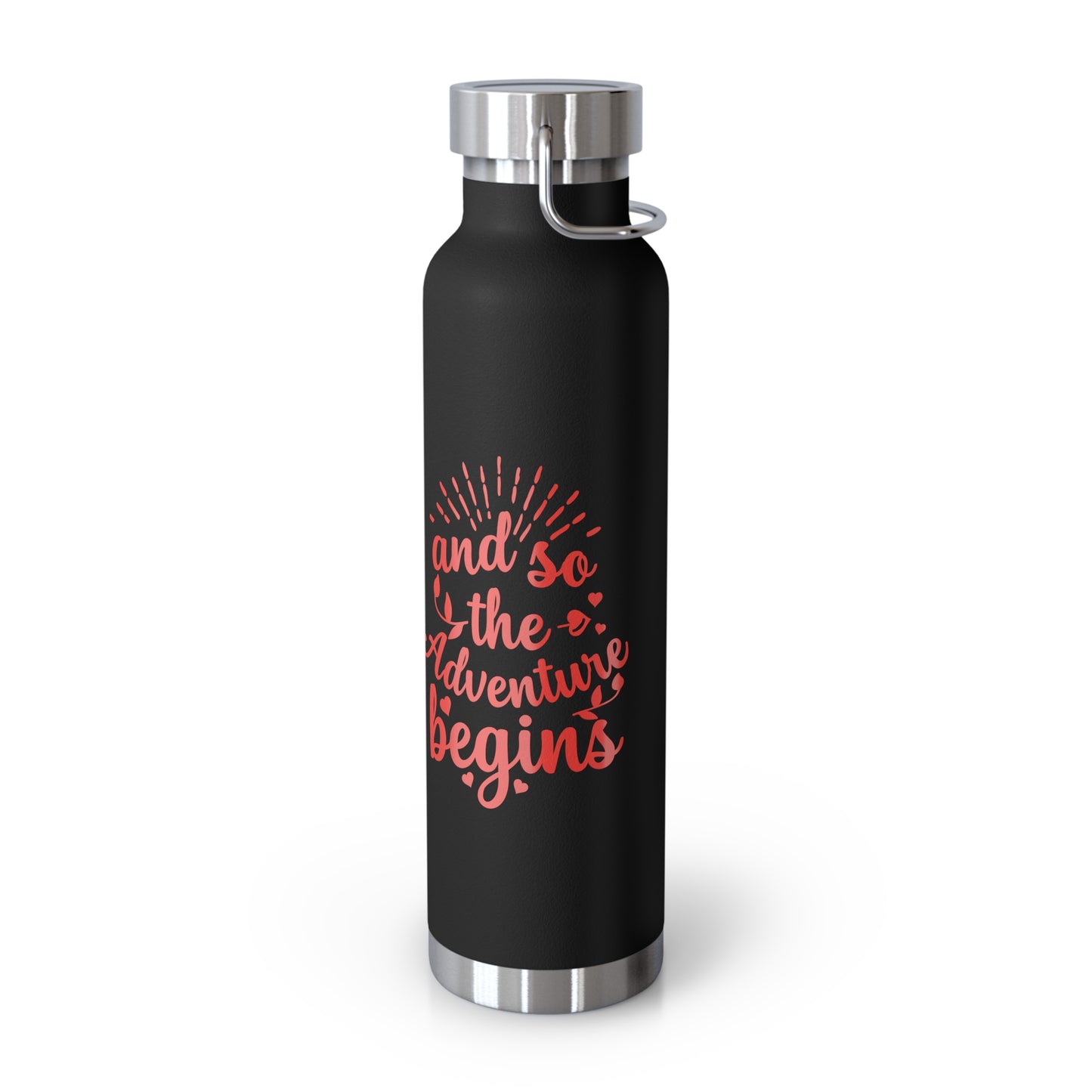 'The Adventure Begins' Vacuum Insulated Water Bottle - 22oz