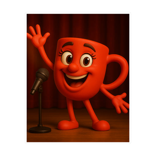 Mugsy Cheerful Cartoon Cup  Decals