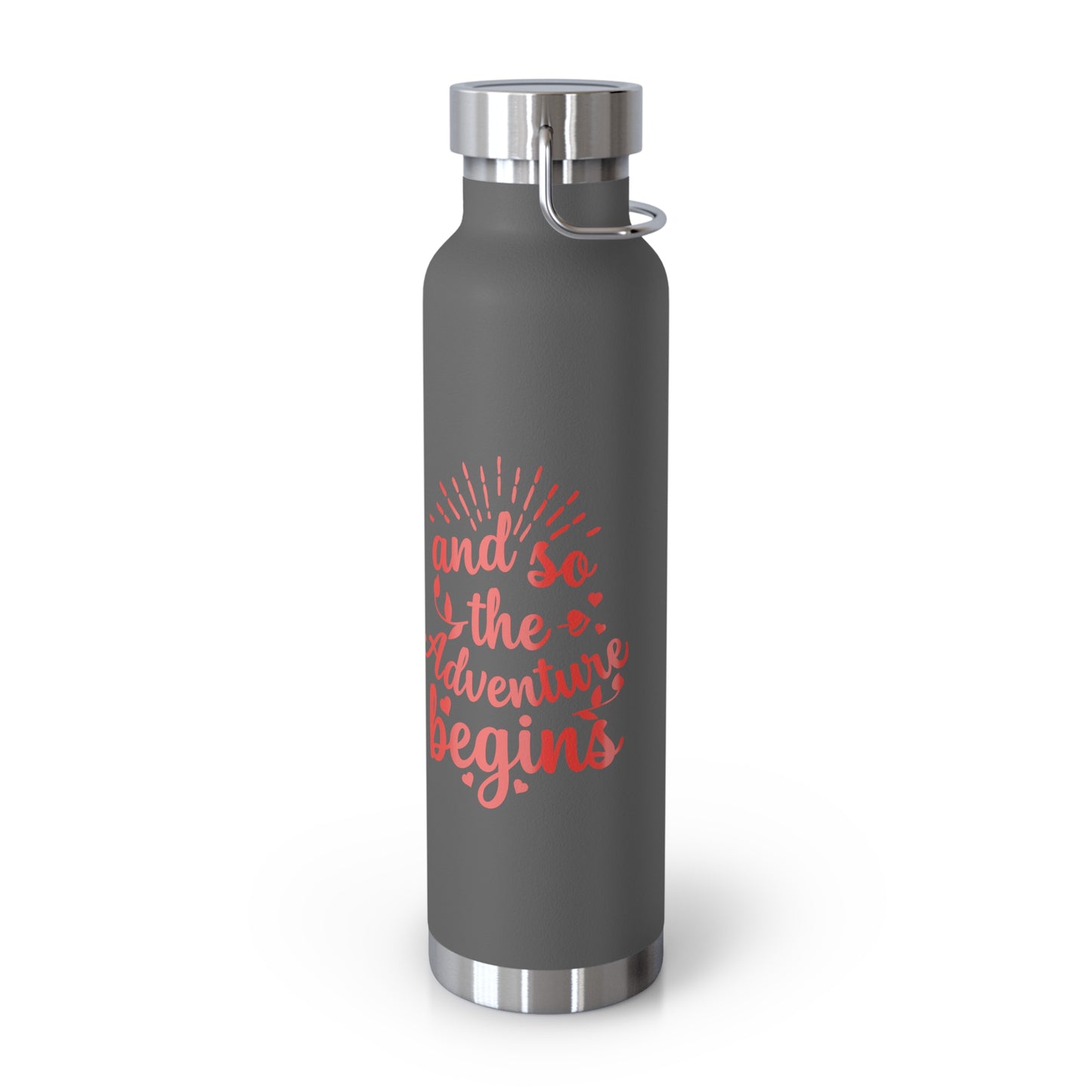'The Adventure Begins' Vacuum Insulated Water Bottle - 22oz
