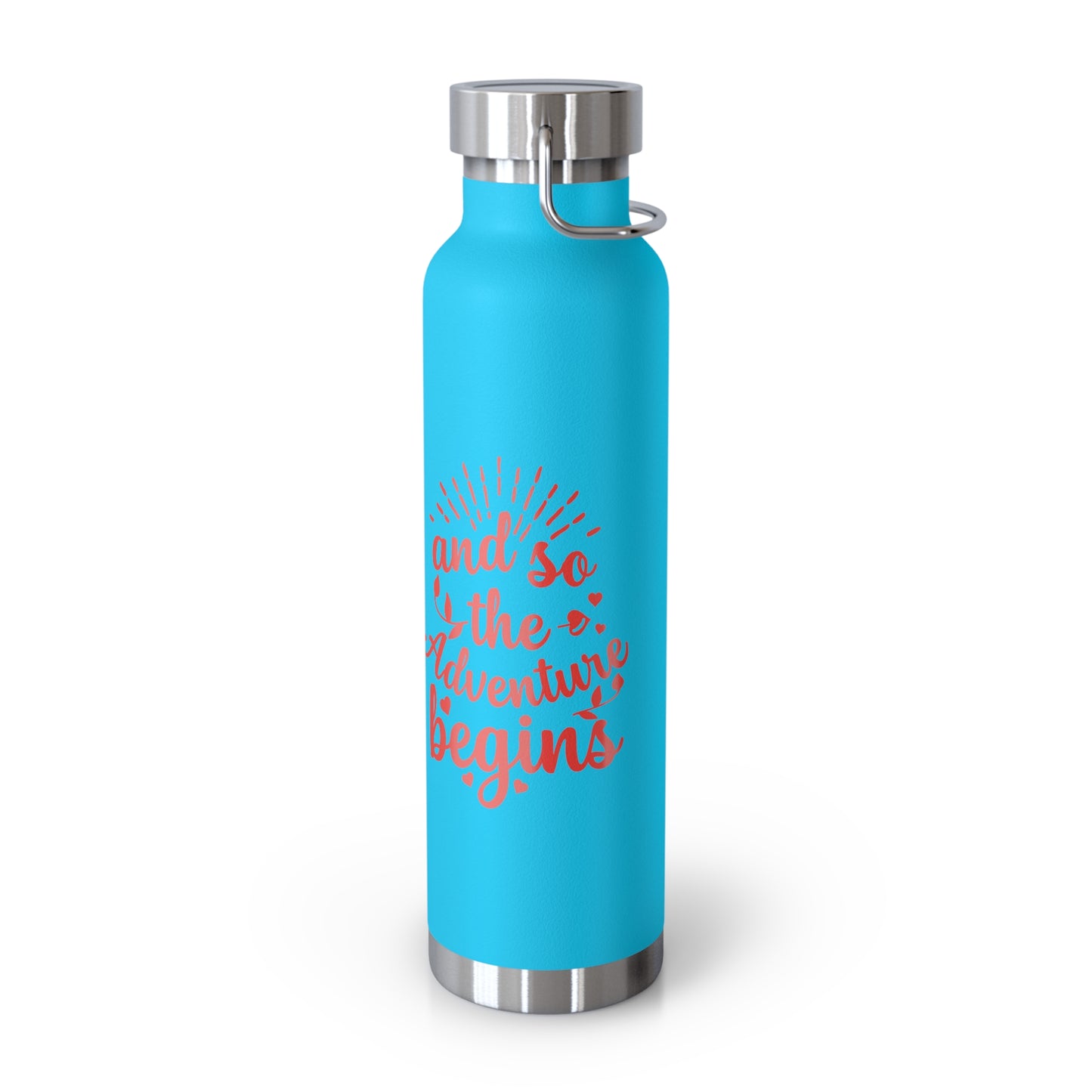 'The Adventure Begins' Vacuum Insulated Water Bottle - 22oz