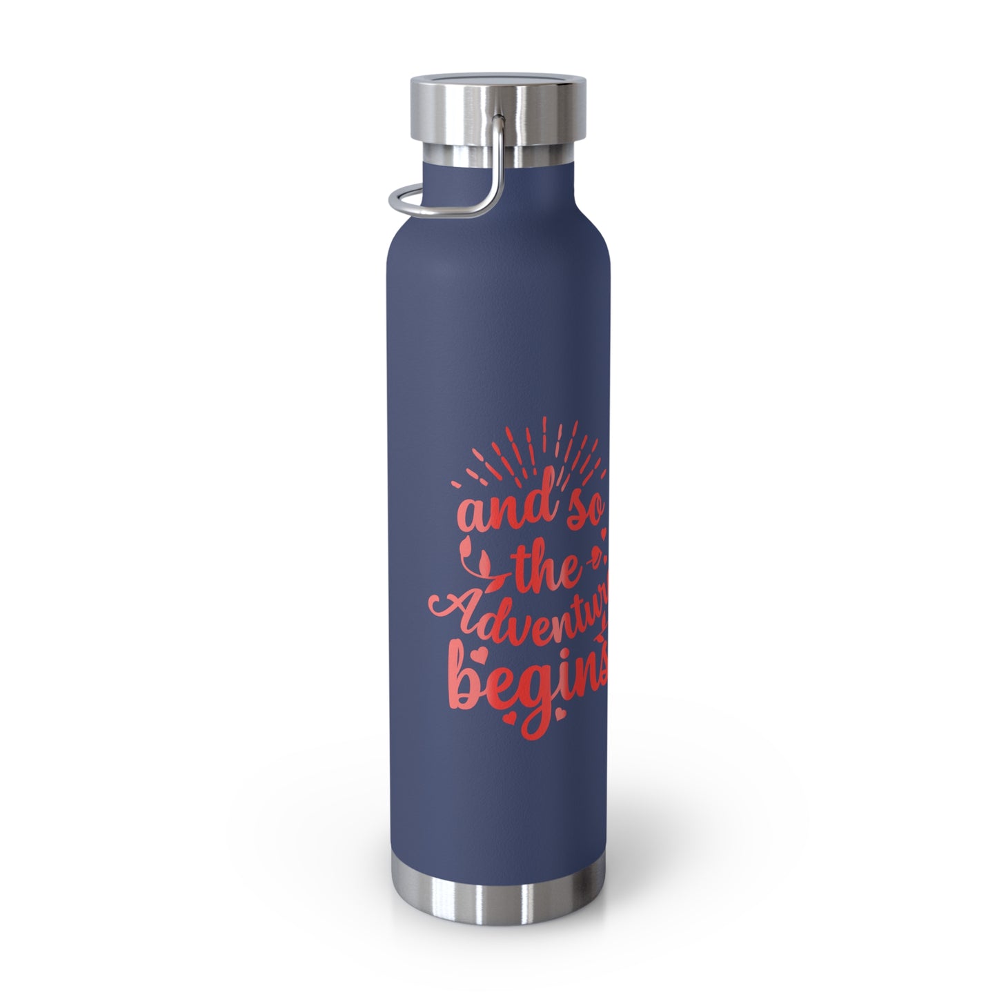 'The Adventure Begins' Vacuum Insulated Water Bottle - 22oz