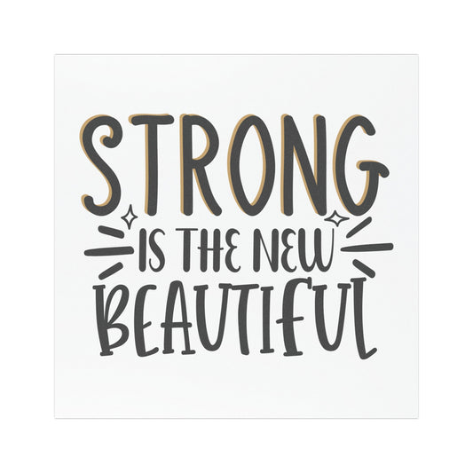 Strong is the New Beautiful Car Magnet